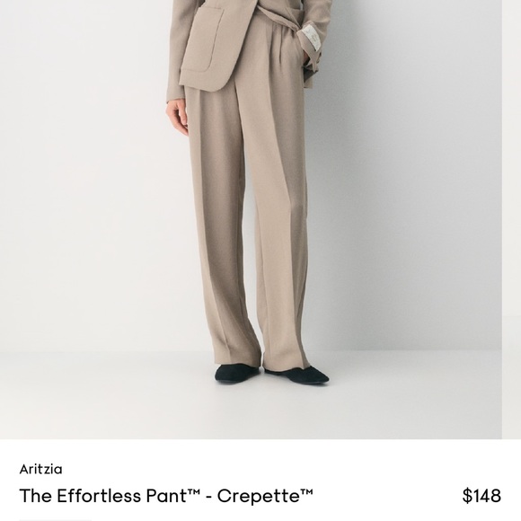 Aritzia Pants - Aritzia Women's Effortless Pant in Nomad Taupe